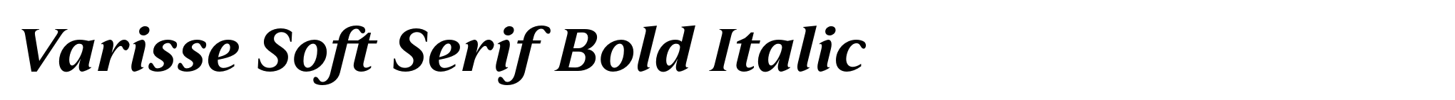 Varisse Soft Serif Bold Italic image